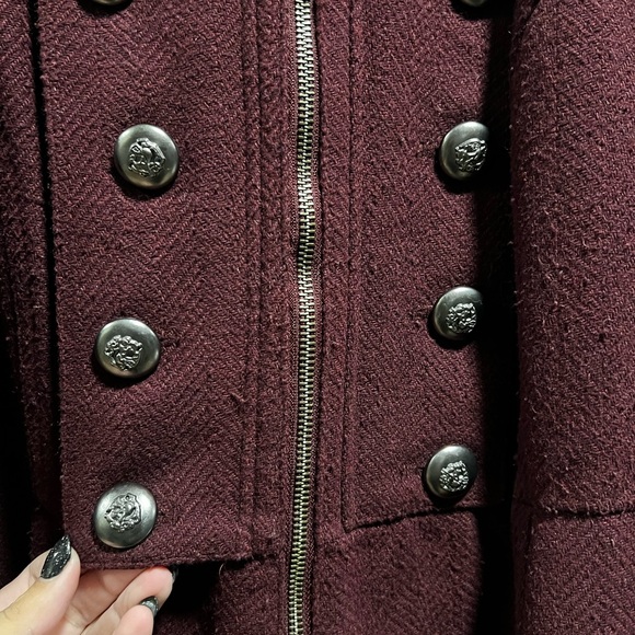 Torrid Burgundy Military Jacket - size 3 - Picture 6 of 13